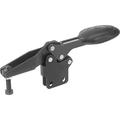 Kipp Horizontal Toggle Clamps w. Safety Lock, straight foot, adj. spindle K0661.012100